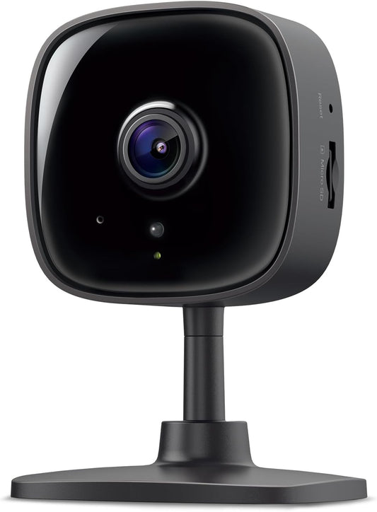 Tapo 1080P Indoor Wired Security Camera - Works as a Baby Monitor & Pet Camera, Motion Detection, 2-Way Audio, Siren, Night Vision, Subscription-Free Local Storage or Optional Cloud, C101