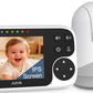 JUAN Baby Monitor with Camera and Audio, No WiFi 100% Private, 3500mAh Long Battery, 1000ft Range Connection, Remote Pan-Tilt-Zoom, Crystal Night Vision, 2-Way Talk for Newborn Infant