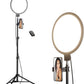 Weilisi 10.5" Ring Light with 69" Tripod Stand and Phone Holder Kit, Full-Screen Zoom Lighting for Video Recording, Makeup, Live Stream, Dimmable LED Selfie Ring Light Tripod for iPhone with Remote