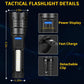 Rechargeable Flashlights High Lumens, 7Mode Super Bright Flashlight Powerful, Adjustable Tactical Flash Light High Powered, LED Flashlights for Home Emergency Hunting Camping Essentials Gear