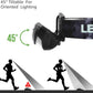 Lepro LED Headlamp Rechargeable - Super Bright Head Lamp with 5 Modes for Camping & Hiking Gear Essentials, IPX4 Waterproof Headlight Flashlight with Red Light, USB Cable Included