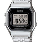 Casio Ladies Mid-Size Silver Tone Digital Retro Watch LA-680WA-1DF