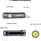 ThruNite Ti Mini Keychain Flashlight, USB-C Rechargeable EDC Pocket Light, Bright 650 Lumens Small Keychain Gadget for Camping, Everyday Carry, Indoor Outdoor Use (Grey Cool White)