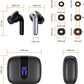 TAGRY Bluetooth Headphones True Wireless Earbuds 60H Playback LED Power Display Earphones with Wireless Charging Case IPX5 Waterproof in-Ear Ear buds with Mic for TV Smart Phone Laptop Computer Sports