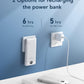 VEGER Portable Charger for iPhone Built in Cables and Wall Plug, 10000mah Slim Fast Charging USB C Power Bank, Travel Essential Battery Pack Compatible with iPhones, iPad, Samsung More Devices(White)