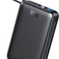 Portable Charger 50000mAh Power Bank,Portable Phone Charger with 2 Built in Cables,22.5W Fast Charging Travel Essentials Battery Pack for iPhone/iPad/MacBook/Android/Samsung Galaxy,Carbon Black