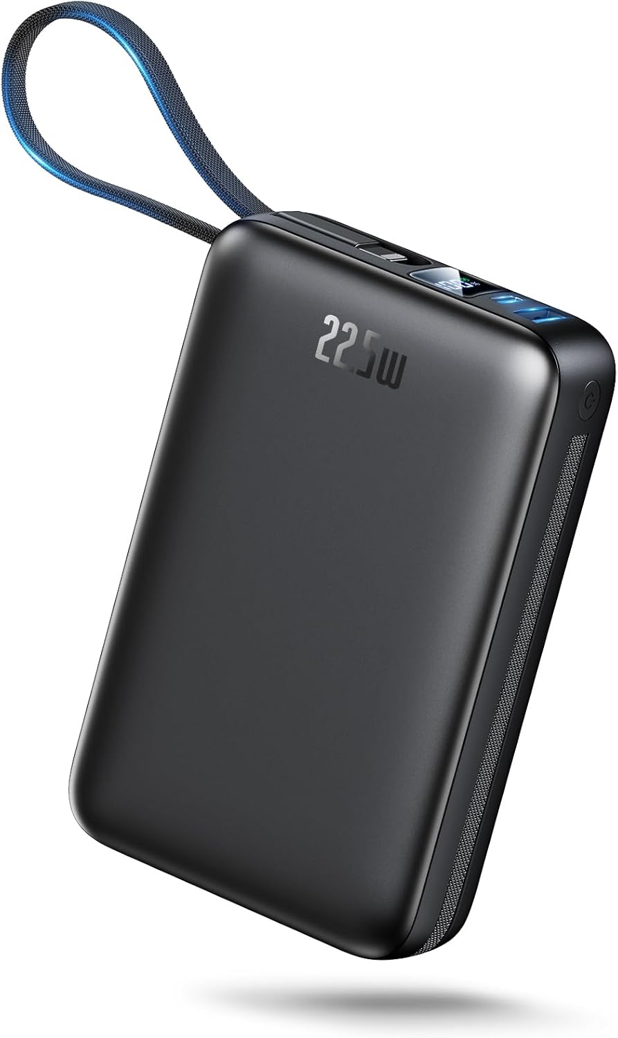 Portable Charger 50000mAh Power Bank,Portable Phone Charger with 2 Built in Cables,22.5W Fast Charging Travel Essentials Battery Pack for iPhone/iPad/MacBook/Android/Samsung Galaxy,Carbon Black