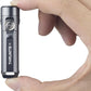ThruNite Ti Mini Keychain Flashlight, USB-C Rechargeable EDC Pocket Light, Bright 650 Lumens Small Keychain Gadget for Camping, Everyday Carry, Indoor Outdoor Use (Grey Cool White)