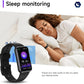 USMECBL Fitness Trackers,Blood Oxygen Heart Rate Sleep Monitor,Smart Band 24/7 Health Monitoring,Calorie Pedometer Steps Counter Activity watchs/Notifications for iOS/Android