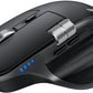 TECKNET Wireless Mouse, Bluetooth Mouse (BT5.3/5.0 & 2.4G) Rechargeable Ergonomic Optical Mouse with 6 Adjustable DPI, Side Scroll, Quiet Clicks, USB A Receiver, 7 Buttons, Wide Compatibility - Black