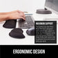 GORILLA GRIP Silky Memory Foam Wrist Rest for Computer Keyboard, Mouse, Ergonomic Design for Typing Pain Relief, Desk Pads Support Hand and Arm, Mousepad Rests, Stain Resistant, 2 Piece Pad, Black