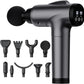 Massage Gun Deep Tissue, Handheld Electric Muscle Massager, High Intensity Percussion Massage Device for Pain Relief with 9 Attachments & 30 Speed(Grey)