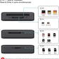 Memory Card Reader, BENFEI 4in1 USB 3.0 and USB-C to SD Micro SD MS CF Card Reader Adapter, 4 Cards Simultaneously Read and Write, Compatible with iPhone 15 Series, MacBook Pro/Air 2023, and More