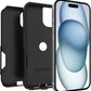OtterBox iPhone 16e, 15, 14, & 13 Commuter Series Case - Black, Slim & Tough, Pocket-Friendly, with Port Protection