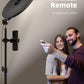 Weilisi 10.5" Ring Light with 69" Tripod Stand and Phone Holder Kit, Full-Screen Zoom Lighting for Video Recording, Makeup, Live Stream, Dimmable LED Selfie Ring Light Tripod for iPhone with Remote