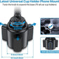 Miracase [Upgraded Version Cup Phone Holder for Car, Universal Adjustable Long Neck Car Phone Mount Cradle Friendly Compatible with iPhone Samsung Google and All 4.0-7.0 inches Smartphones