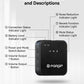 PQRQP 3 in 1 Microphone for iPhone/Android/Camera, Wireless Microphones, 328ft Transmission, 18H Battery Life, Mini Microphone for Record Interview, Vlogs, Tiktok, Bags & Cases