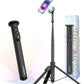 KraftGeek Magnetic Phone Tripod for iPhone MagSafe – 66'' Automatic Selfie Stick with Remote, Portable Tripod Stand for Video Recording, Travel, Vlogging (Black)