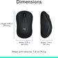 Logitech M185 Wireless Mouse, 2.4GHz with USB Mini Receiver, 12-Month Battery Life, 1000 DPI Optical Tracking, Ambidextrous, Compatible with PC, Mac, Laptop - Black