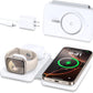 Magnetic Wireless Charger for iPhone: 3 in 1 Travel Charging Station for Apple Devices for iPhone 17 Air 16 15 14 13 12 Pro Max Plus - Foldable Charging Pad for Apple Watch Series & Airpods 4 3 2 Pro