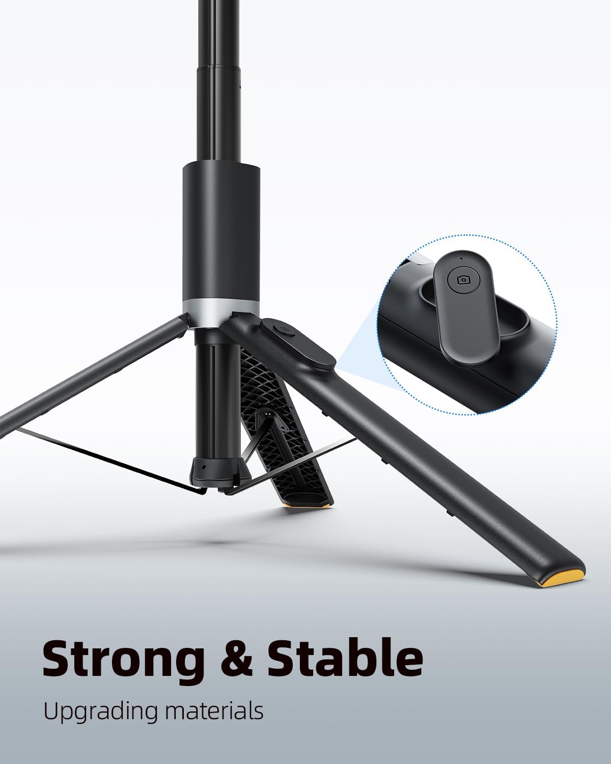 TODI 63” Selfie Stick Tripod for Phone – Extendable Stand with Wireless Remote, Compatible with iPhone & Android
