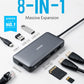Anker Laptop Docking Station Dual Monitor, 8-in-1 USB C Hub, 4K Dual Monitor with 2 HDMI, 1 Gbps Ethernet Hub, 85W Power Delivery, SD Card Reader for MacBook Pro, XPS and More (Charger not Included)
