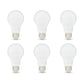 Basics A19 LED Light Bulbs, 60 Watt Equivalent, Energy Efficient 9W, E26 Standard Base, Soft White 2700K, Dimmable, 10,000 Hour Lifetime , 6-Pack