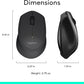 Logitech MK345 Wireless Keyboard and Mouse Combo with Palm Rest, 2.4 GHz USB Receiver, Compatible with PC, Laptop, Black