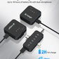 PQRQP 3 in 1 Microphone for iPhone/Android/Camera, Wireless Microphones, 328ft Transmission, 18H Battery Life, Mini Microphone for Record Interview, Vlogs, Tiktok, Bags & Cases