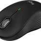 Logitech Signature M550 L Full Size Wireless Mouse - for Large Sized Hands, 2-Year Battery, Silent Clicks, Bluetooth, Multi-Device Compatibility - Black