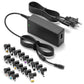 ZOZO 90W AC Universal Laptop Charger for HP Dell Gateway Toshiba Lenovo Acer Asus Samsung Sony Fujitsu Notebook Ultrabook Chromebook DC 12V 16V 18.5V 19V 19.5V 20V Power Adapter Supply Cord