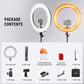 NEEWER Ring Light 18inch Kit: 55W 5600K Professional LED with Stand and Phone Holder, Soft Tube & Bag for Tattoo Lash Extension Barber Makeup Artist Studio Video Photography Lighting, RL-18