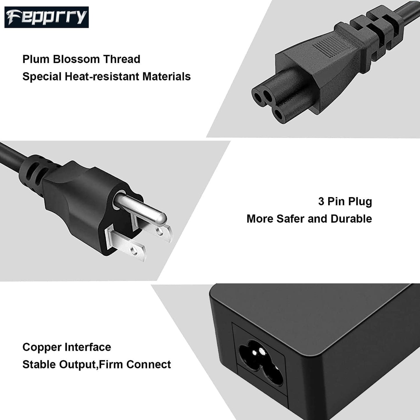 Fepprry 65W USB C Laptop Charger Compatible with Lenovo Thinkpad/Yoga/Chromebook, ADLX65YDC2A USB Type C Laptop Charger