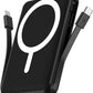 podoru for Magsafe Battery Pack, 10000mAh Magnetic Power Bank Built-in Double USB C Cables 22.5W PD Fast Charging LED Display Wireless Portable Charger for iPhone 17/16/15/14/13/12 Series-Black