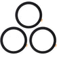 TENOC Universal Metal Ring Sticker for Magnetic Charger Compatible with iPhone/Samsung/Android All Cellphones, Magnetic Mount/Phone Holder Conversion Accessories, 3Pcs, Black
