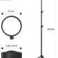 Weilisi 10.5" Ring Light with 69" Tripod Stand and Phone Holder Kit, Full-Screen Zoom Lighting for Video Recording, Makeup, Live Stream, Dimmable LED Selfie Ring Light Tripod for iPhone with Remote