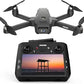 K600GPS Brushless Drones with EIS Camera for Adults Beginners Kids, Drone with 4.5'' Screen on Controller, FPV Drone with Auto Return Follow Me Mode, Drone with GPS for Adult Holiday Gifts, Under 249g
