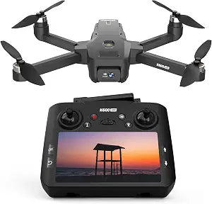 K600GPS Brushless Drones with EIS Camera for Adults Beginners Kids, Drone with 4.5'' Screen on Controller, FPV Drone with Auto Return Follow Me Mode, Drone with GPS for Adult Holiday Gifts, Under 249g
