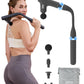 3-in-1 Detachable Massage Gun Deep Tissue, Ergonomic Extension Handle Back Massager for Pain Relief, Portable Percussion Muscle Massager for Shoulder, Thigh, Waist & Neck, FSA-HSA Eligible