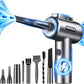 Compressed Air Duster, 110000RPM Ultra-Powerful Electric Air Duster with LED Light, 3-Speed Adjustable, Rechargeable Cordless Mini Blower for Computer, Keyboard, Car, PS5, Outdoor & Home Cleaning