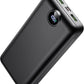Portable Charger Power Bank 50000mAh 22.5W Fast Charging USB C Battery Bank External Battery Pack Digital Display Phone Charger with 3 Output & 2 Input for iPhone 17/16/15/14/13/12, Samsung etc Black
