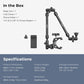SMALLRIG 22" Magic Arm Clamp, Overhead Phone Mount Holder Stand, Flexible Desk Camera Mount, Articulating Friction Boom Arm, for POV Shot, Filming, Light, Webcam, Action Camera