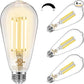 DAYBETTER 4 Pack Vintage LED Edison Bulbs, E26 Led Bulb 60W Equivalent, Dimmable Led Light Bulbs, High Brightness 800 LM Warm White 2700K, ST58 Antique LED Filament Bulbs, Clear Glass Style for Home