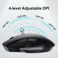 Uineer Wireless Mouse,Upgraded 2.4GHz Rechargeable (Battery Level Visible) Ergonomic Computer Mouse,4 Levels DPI, Wireless Mice for Laptop Computer(Matte Black)