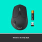 Logitech M720 Triathlon Wireless Mouse, Bluetooth, USB Unifying Receiver, 1000 DPI, 6 Programmable Buttons, 2-Year Battery, Compatible with Laptop, PC, Mac, iPadOS - Black