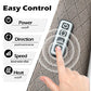 Blue Elf Shiatsu Neck & Back Massager with Heat – 3D Electric Kneading Massage Pillow for Full Body Relaxation (Gray, Home, Office & Car Use)
