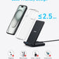 Anker 313 Wireless Charger (Stand), Qi-Certified for iPhone 17/17/17 Pro/17 Pro Max/15/14/13, 10W Fast-Charging Galaxy S23 S22 S21(No AC Adapter)