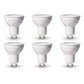 Basics MR16 LED Light Bulb, 50W Equivalent, Energy Efficient 7W, GU10 Base, Warm White 3000K, Dimmable, 10,000 Hour Lifetime, 6-Pack