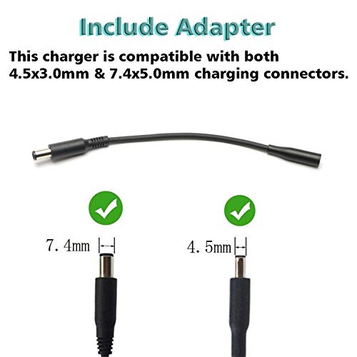 65W AC Charger for Dell Inspiron 15-7000 15-5000 15-3000 17-7000 17-5000 17-3000 13-7000 11-3000 2