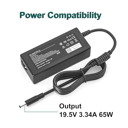 65W AC Charger for Dell Inspiron 15-7000 15-5000 15-3000 17-7000 17-5000 17-3000 13-7000 11-3000 2